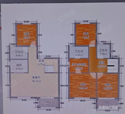 中梁国宾府5室2厅2卫141.7㎡南北149.9万