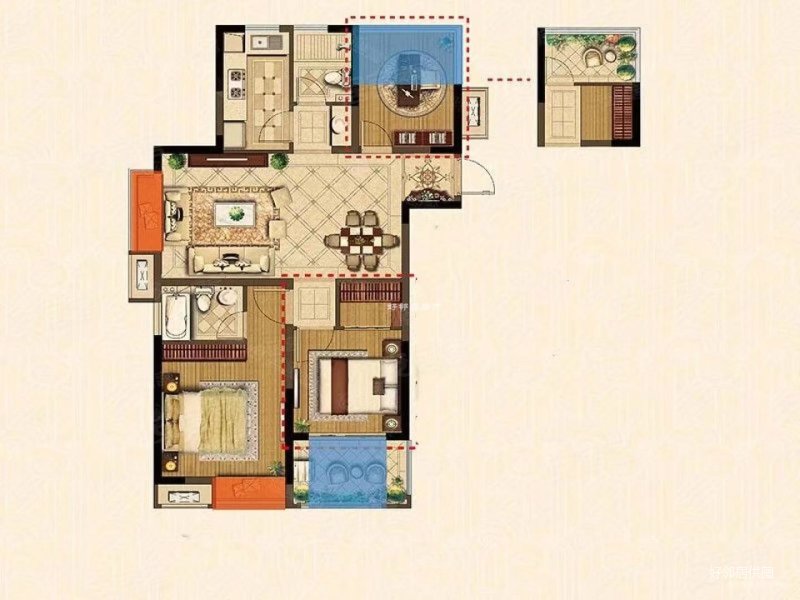 紫御东方(一期) 交通便捷 装修好 电梯房 南北通透