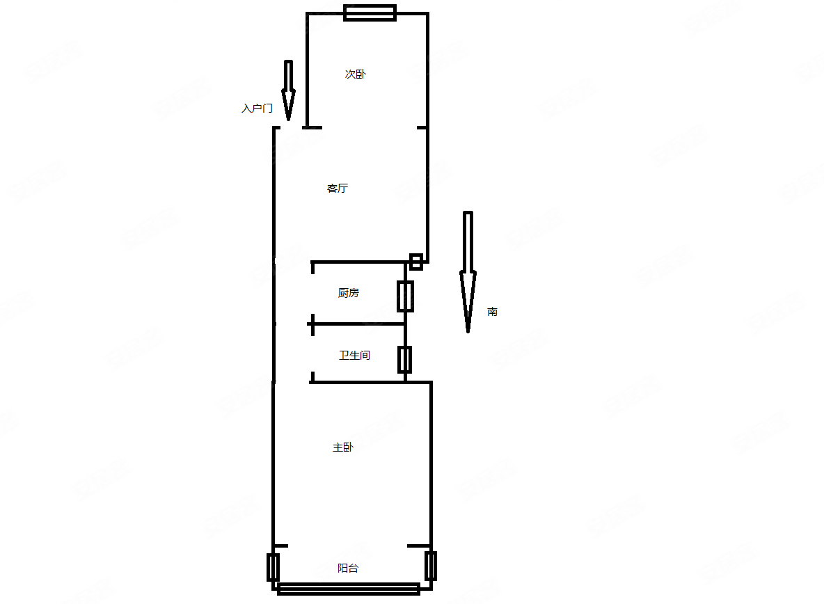 泗塘一村2室1厅1卫56㎡南179万