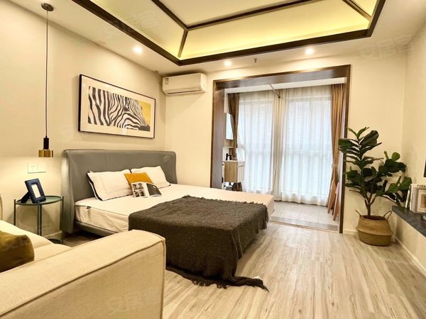 成都高新区大源复地雍湖湾(商住楼)无中介费 可月付 短租 温馨套一