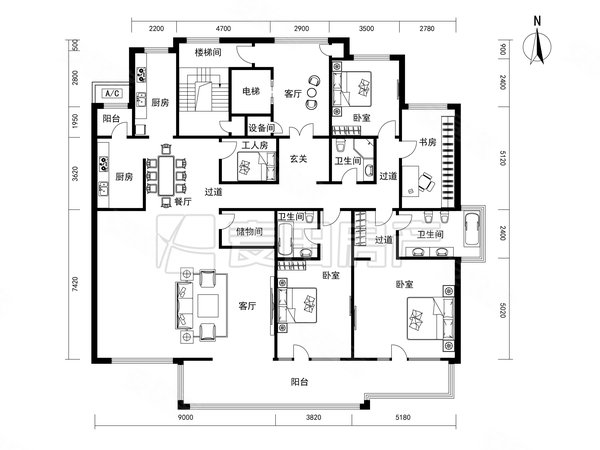 北京海淀马连洼亿城西山华府禧园华府禧园 大平层精装修齐全 有车位长