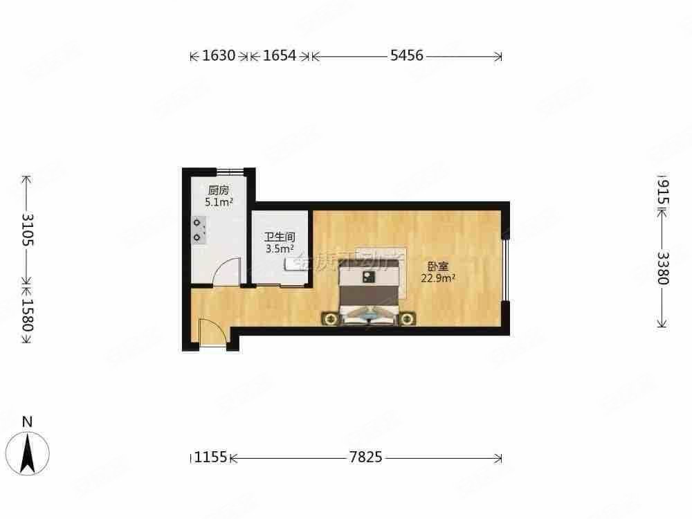 小单间自住出租都行随时看房近沈音文华苑a区临地铁