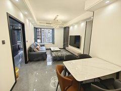 眉山仁寿县中铁中心城一期2室2厅1卫，装修漂亮，家电家具齐全，拎包入住出租房源真实图片