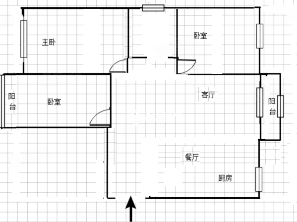 鼎盛庄园3室2厅2卫115㎡南北114万