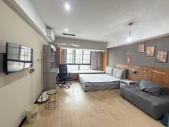 蚌埠蚌山新城区近万达嘉年华旁！有网万方公寓精装一室家电齐全拎包入住随时可看出租房源真实图片