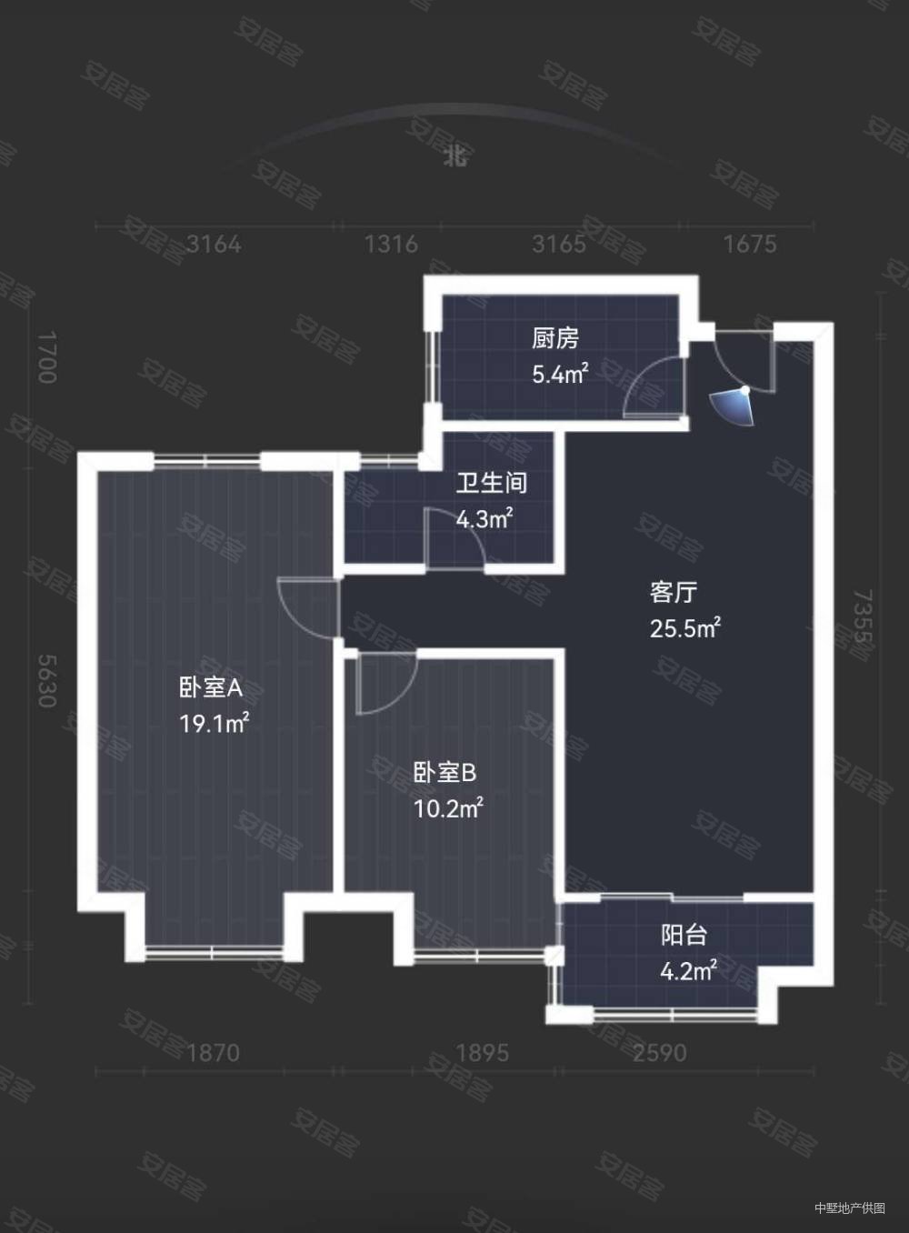 西子曼城二手房,260万,3室2厅,1卫,90.45平米-合肥安居客