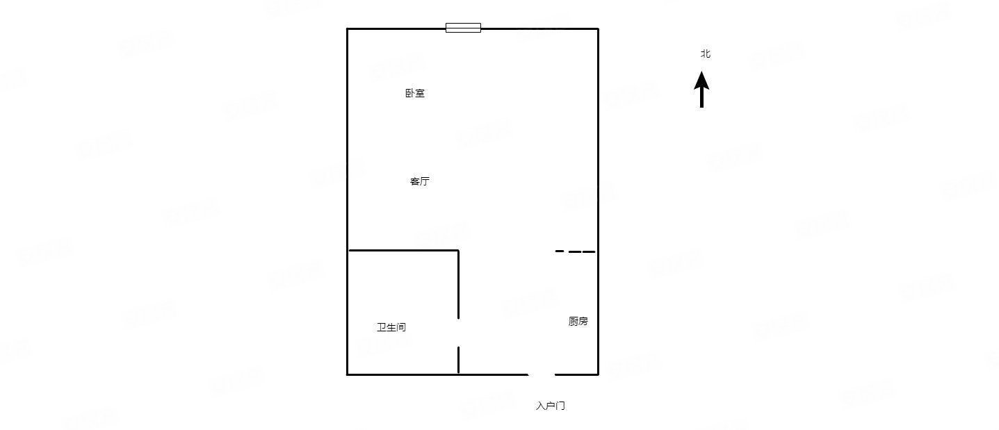 齐城国际1室1厅1卫42㎡南北10.2万
