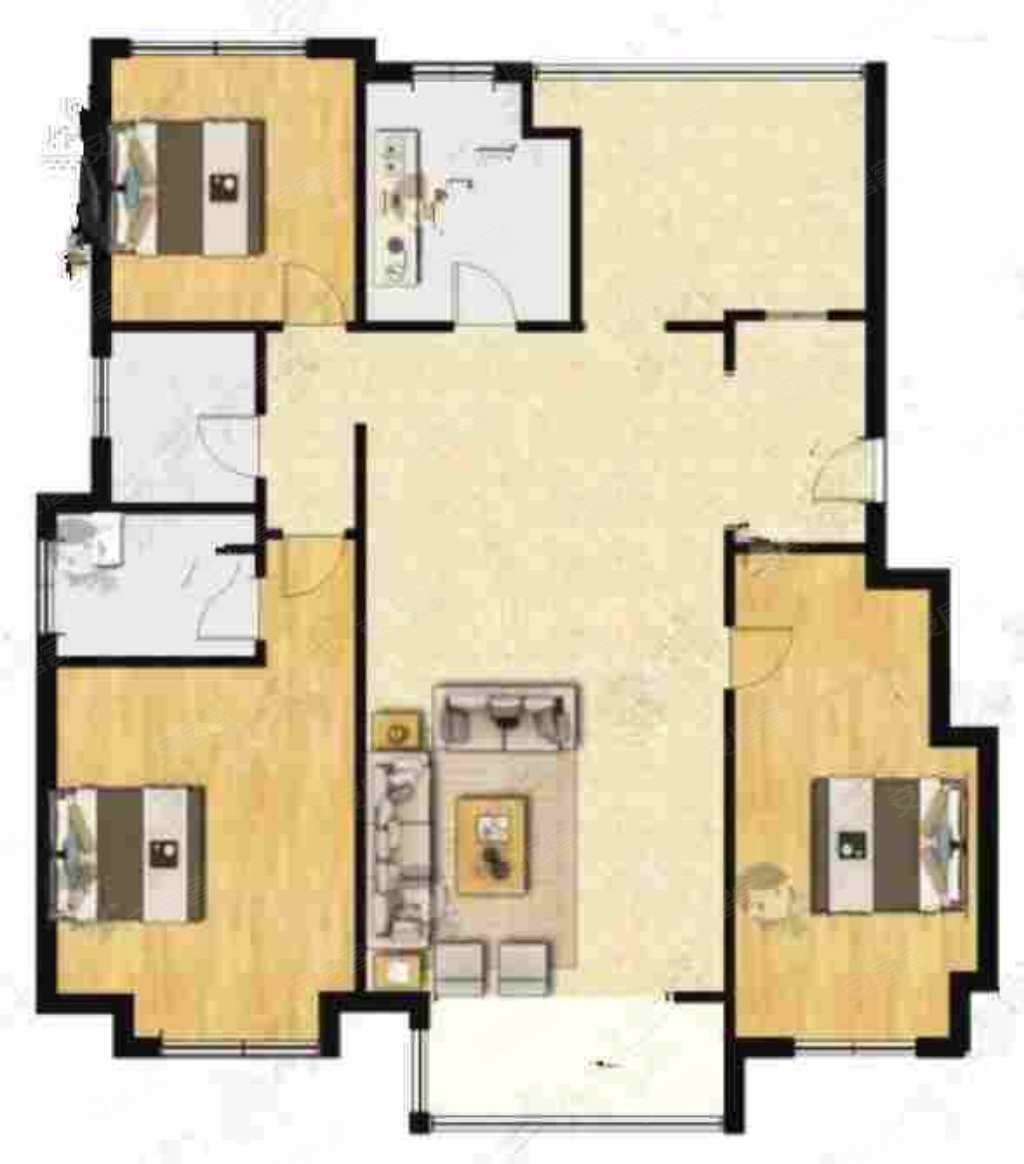 玉栊苑怡园3室2厅2卫141.87㎡南北300万