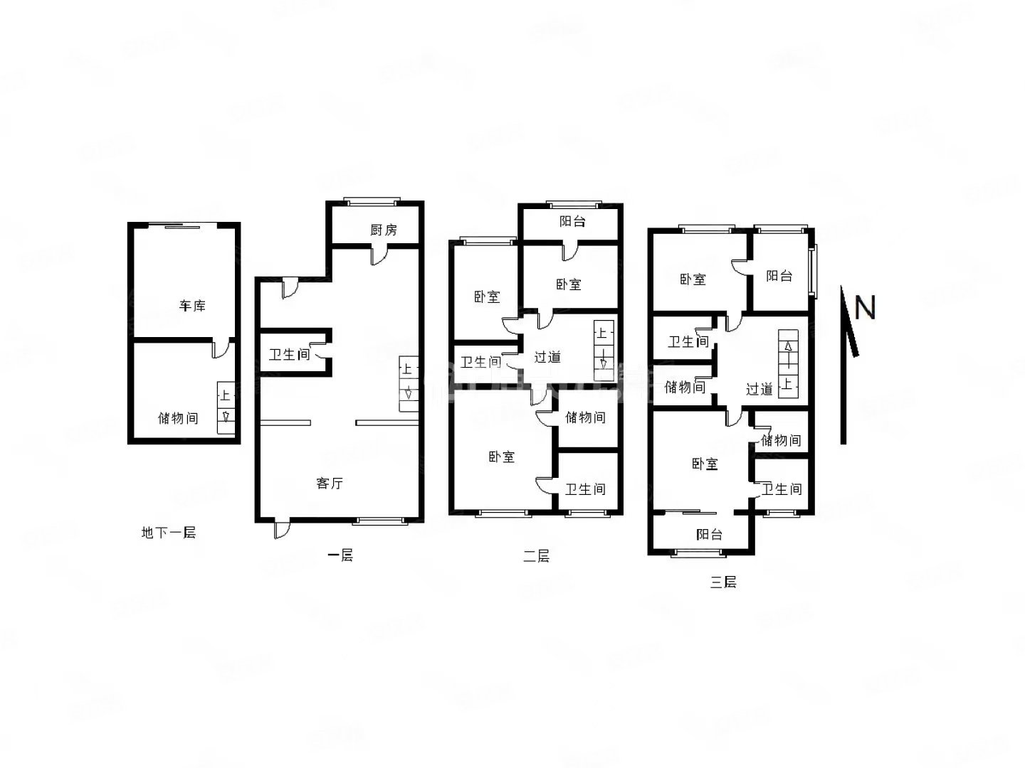 清风独栋大别墅 1000万急售 精装修6房5卫的设计户型