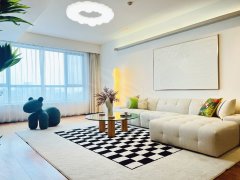 北京朝阳CBD高层景观三居，业主换全套新家具，值得一看！国贸CBD新城国际出租房源真实图片