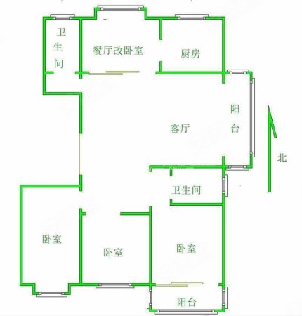 槐苑欣城3室2厅2卫147.93㎡南北150万