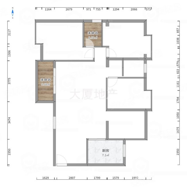 晶帝学府世家3室2厅2卫117㎡南47万