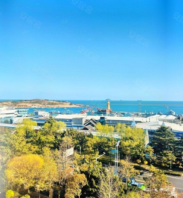 全海景精装电梯房带车位有钥匙安静近东海路麦岛金岸锦园海口路