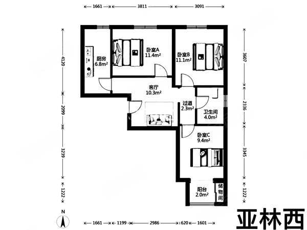 【多图】亚林西居住区,右安门租房,合租|右安门医院