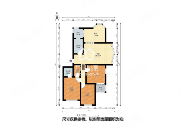 泰达新天地3室2厅2卫165㎡东南280万