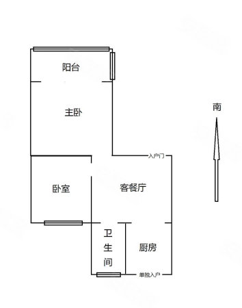 新港路12号小区2室2厅1卫50.4㎡南北19.8万