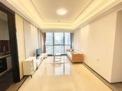 珠海横琴横琴口岸可短租 可办证 横琴金融岛精装2房住宅 高层视野好 随时看房出租房源真实图片