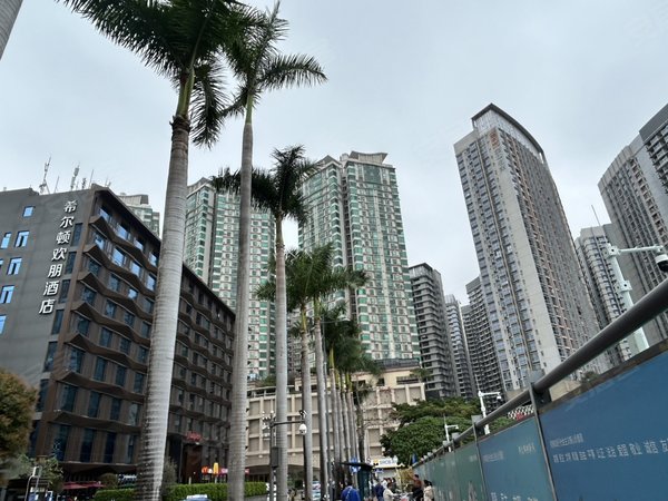 深圳福田皇岗金地名津福田口岸,金地名津1房1厅双阳台24小时看房出租