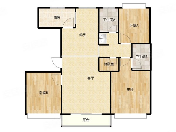 连云港海州万达康颐华府康颐华府 全屋地暖中央空调 飞机户型 新一院