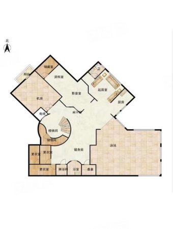 东山墅5室3厅5卫1152㎡南北16000万