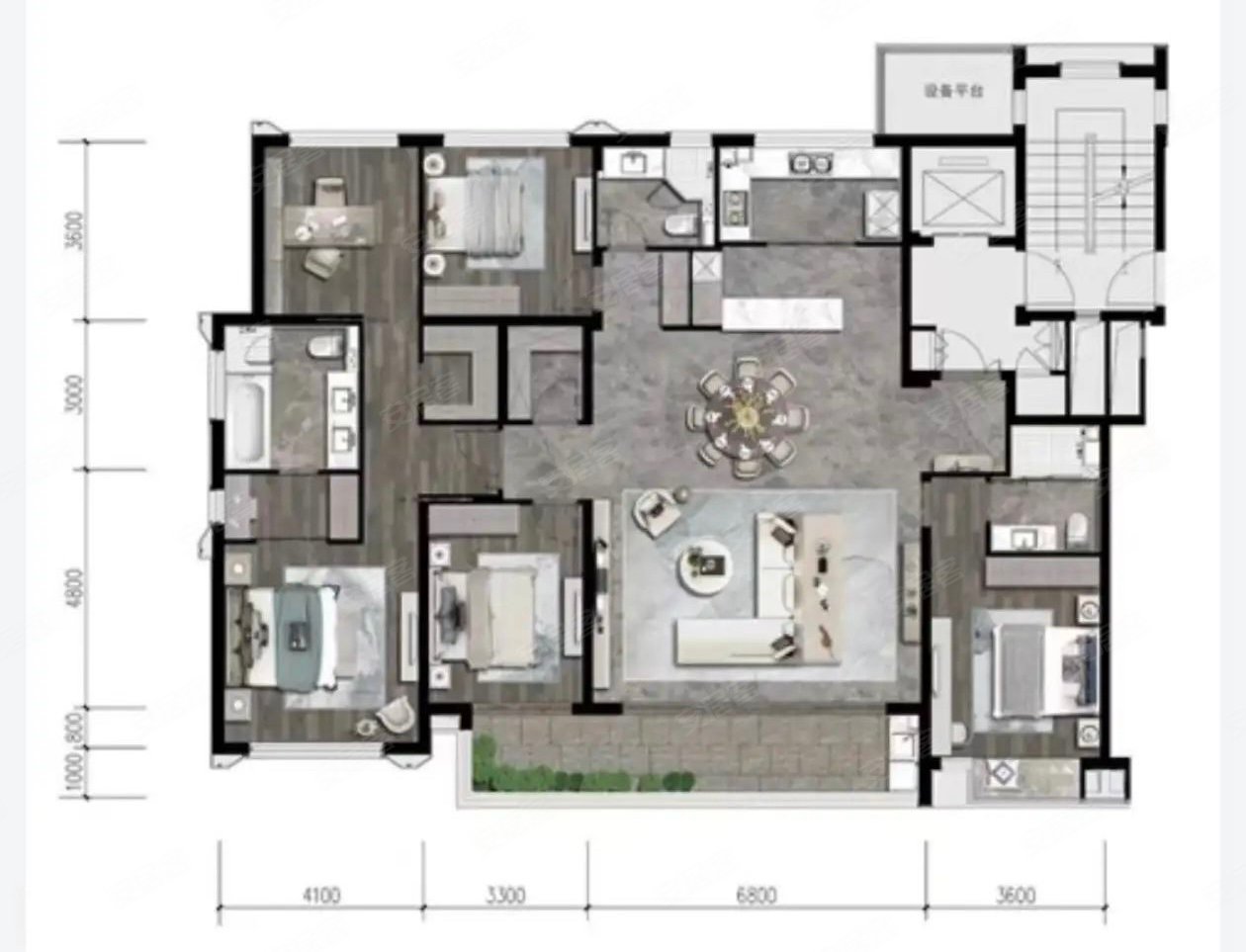 新河坊豪宅绿城汀澜鸣翠大平层洋房带双车位豪华高档小区