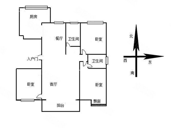 潍坊潍城八九医院万特公馆(b区一期)万特公馆b区大4居室!