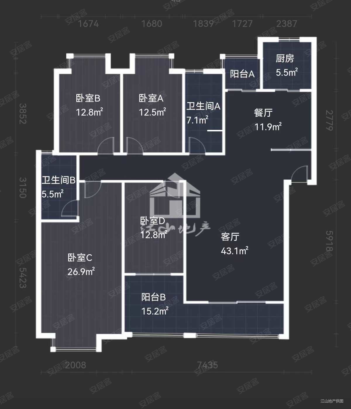 林业新村(西区)4室2厅2卫160㎡南150万