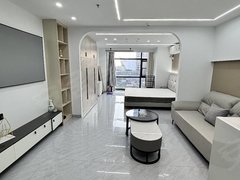 钦州钦南钦南城区白石湖湖景 恒大学府一房一厅出租 押一付一随时可看房出租房源真实图片