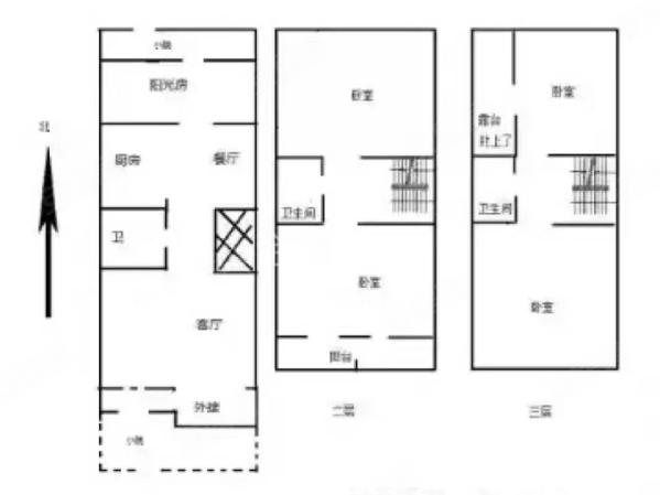 银河花园(别墅)4室2厅3卫162.22㎡南北425万