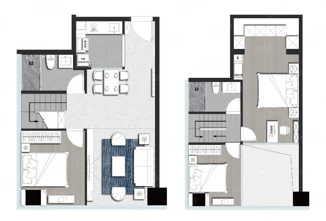 多彩城(商住楼)3室2厅2卫75㎡南43万