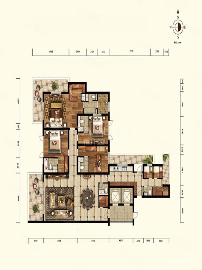 汤臣一品丨全套房设计丨两梯一户 汤臣一品二手房 万 4室2厅 4卫 434平米 上海安居客