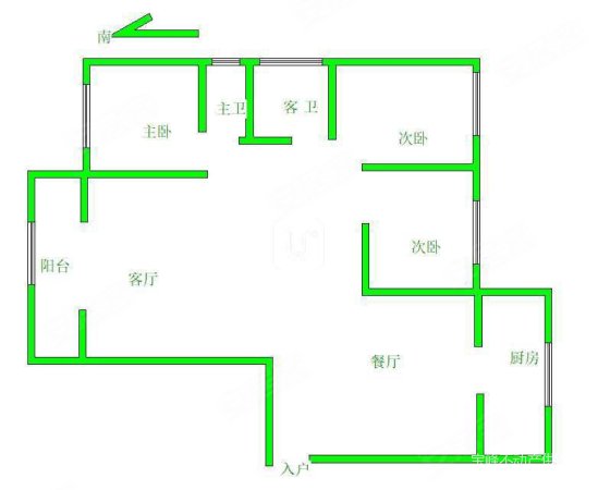 穗丰苑3室2厅2卫142㎡南北94万