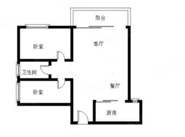 中沙路13号楼2室2厅1卫65㎡南北21.8万