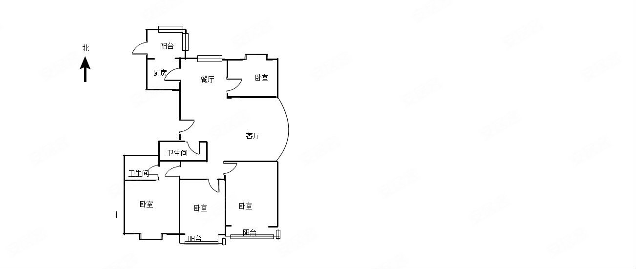 万水澜庭(1号园)4室2厅2卫171.99㎡南北180万