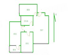 青岛城阳世纪公园阳光公园1号(西园) 2室2厅1卫  电梯房 精装修87平米出租房源真实图片