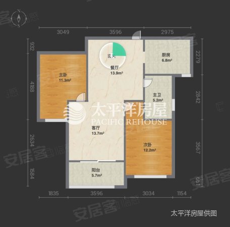 保利叶上海(一期公寓住宅)2室2厅1卫80.12㎡南230万