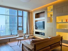 南京建邺奥体河西奥体国金中心德基世贸壹号带衣帽间正规一室落地窗免费停车出租房源真实图片