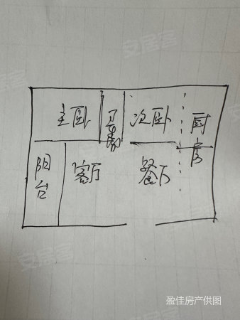 福门华府世家2室2厅1卫98.24㎡南北63万