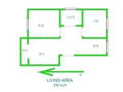 天津北辰北仓仕名公寓 2室1厅1卫  63平米出租房源真实图片