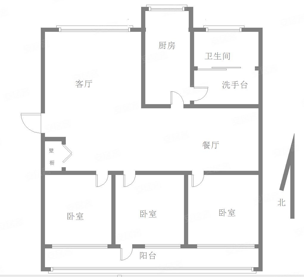 益民东区3室2厅1卫149㎡南北119万