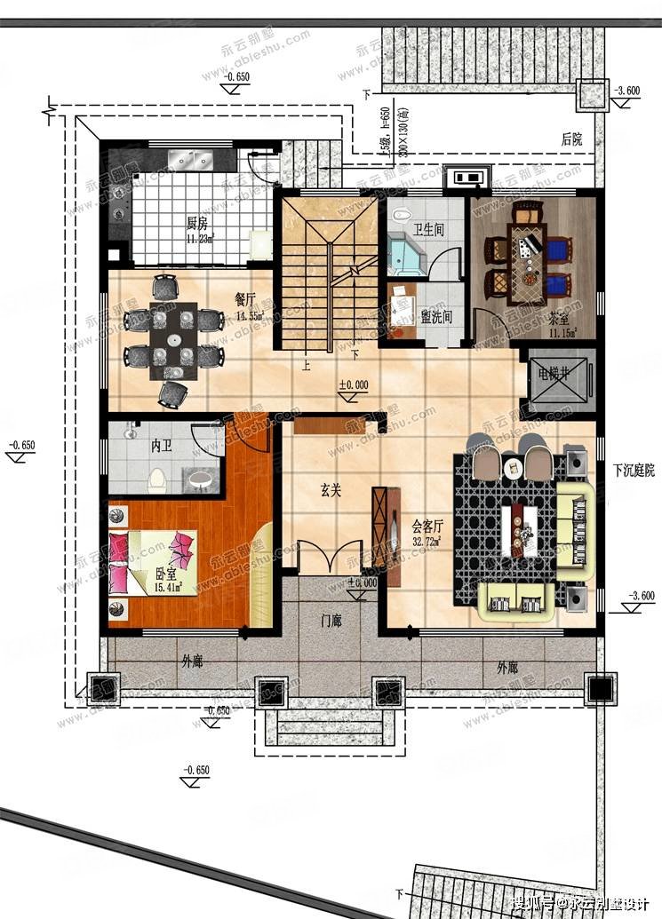 东润学墅壹号6室3厅3卫220㎡南北290万