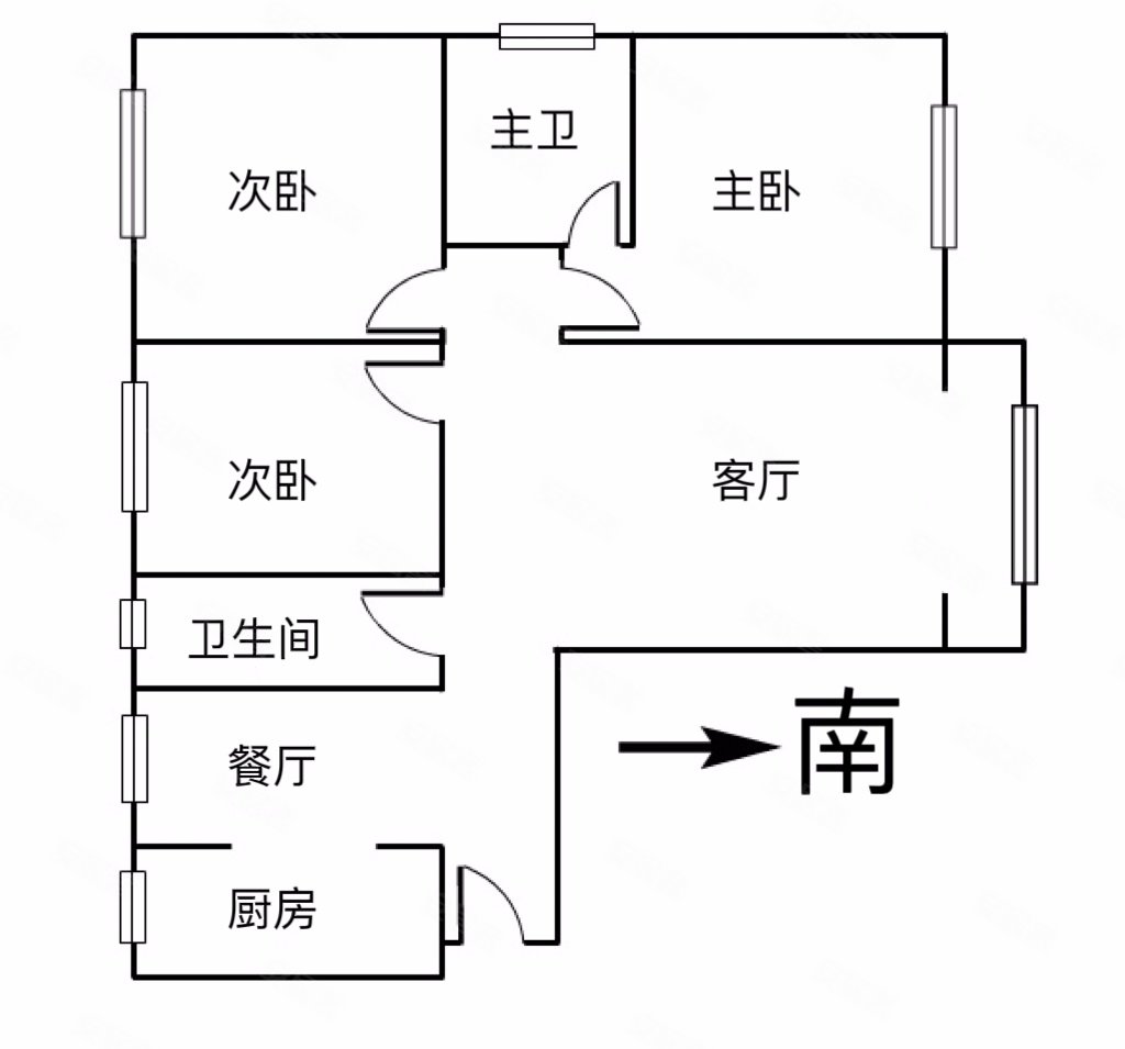 华远三千院南北通透高楼层视野无遮挡正规商品房双卫生间