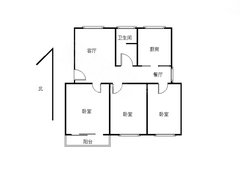 老汽车附近步梯房  三室两厅一卫，130平  有配房