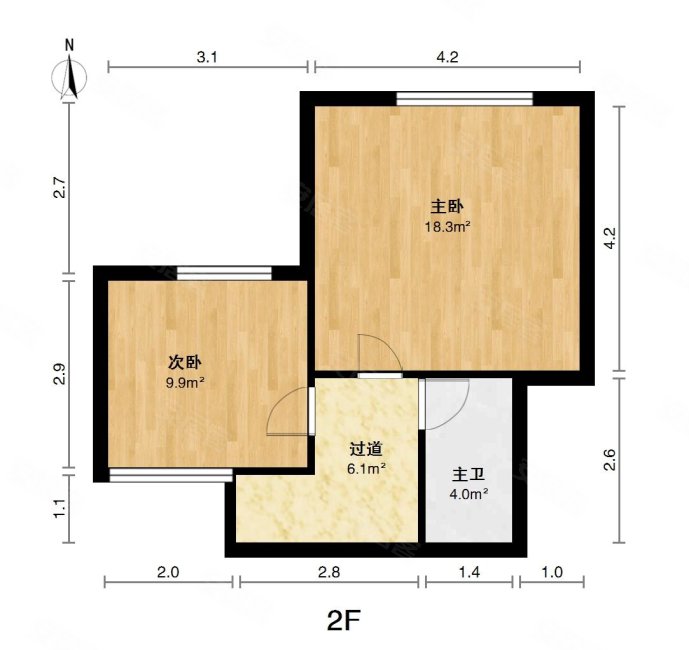 万益广场(一三期)3室2厅2卫70㎡南北67万