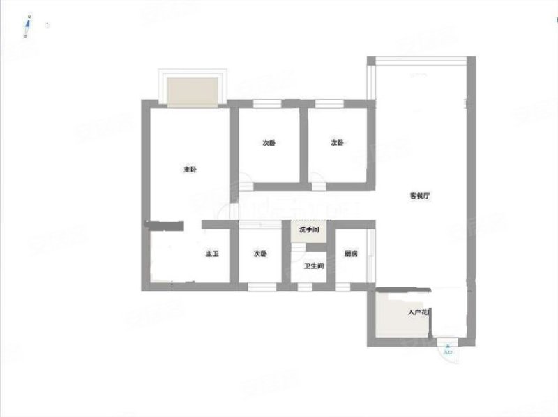 凤岭名园 五房 商业配套齐全 南北通透 全屋定制 双卫格局