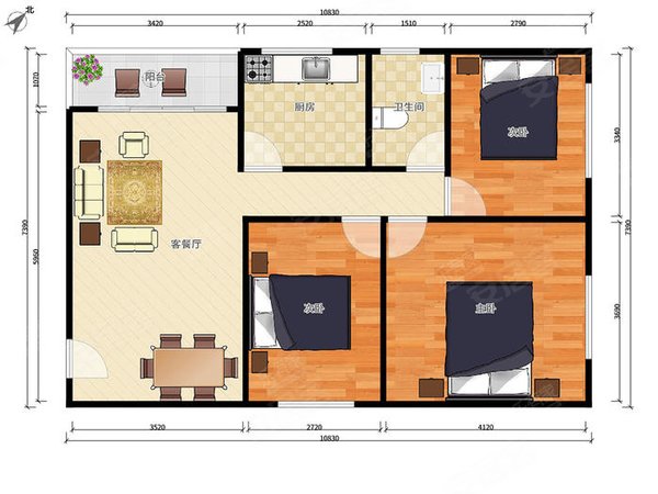 【多图】博逸苑小区,莲湖公园租房,北大街地铁口 医院实习生首先 中心
