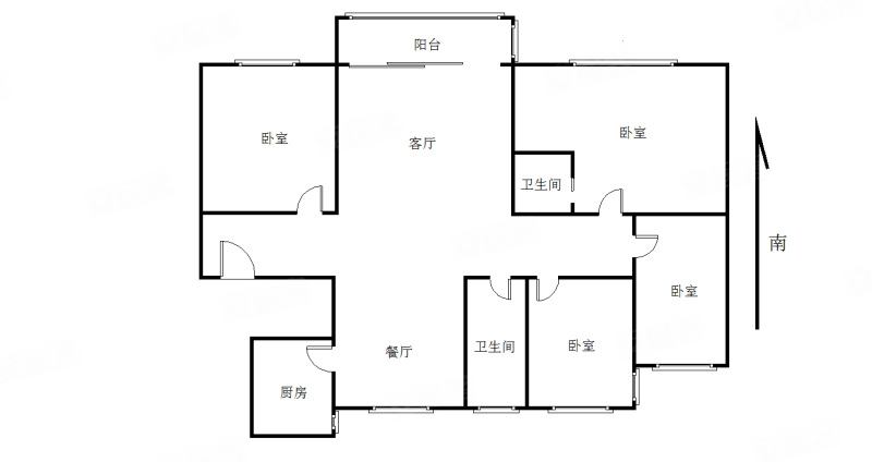 仁恒公园世纪4室2厅2卫152㎡南535万