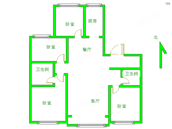 海珀云翡 4居室 看房方便