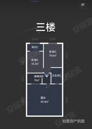 香颂枫丹(别墅)5室3厅3卫268㎡南北142万