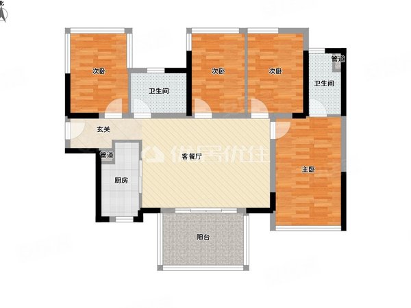 北门 大四房出租 部分家具家电 随时看房,西乡塘租房-南宁58安居客
